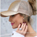 women baseball trucker hat custom ponytail hat